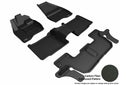3D MAXpider 2017-2019 Ford Explorer Kagu 1st & 2nd & 3rd Row Floormats - Black