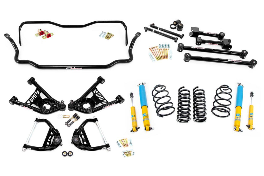 UMI Performance 1964 GM A-Body Handling Kit 2in Lowering Stage 2 - Black