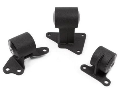 Innovative 90-93 Accord H/F Series Black Steel Mounts 95A Bushings (Auto to Manual)
