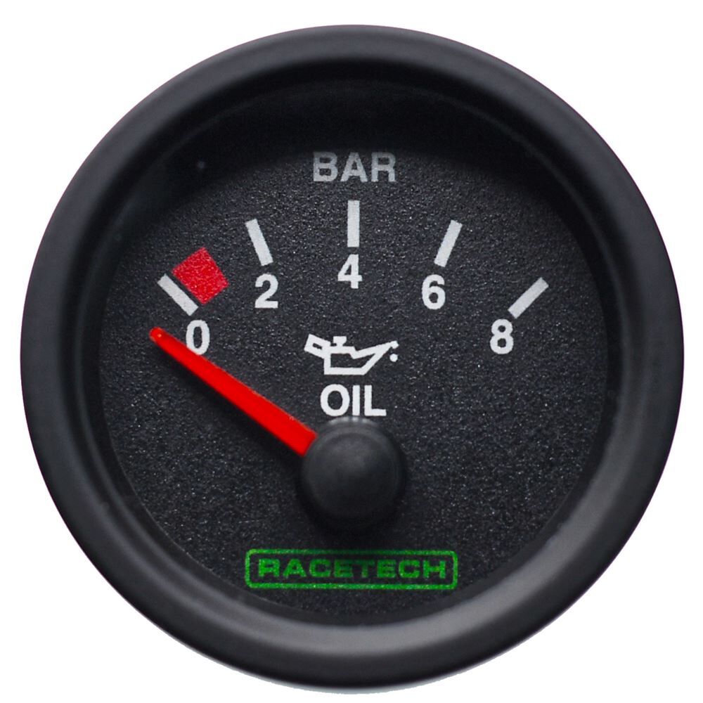 0-8 Bar Oil Pressure Gauge
