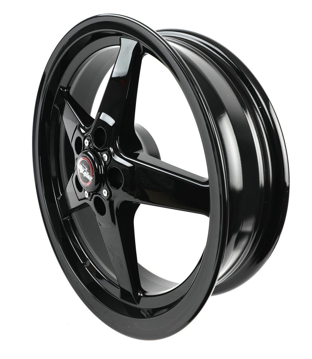 Race Star 92 Drag Star Bracket Racer 18x5 5x120BC 2.00BS Gloss Black Wheel