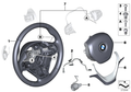 Leather Steering Wheel with Shift Paddles