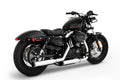 3" Muffler Slip-On Duals, Chrome with Black End Caps