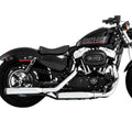 3" Muffler Slip-On Duals, Chrome with Black End Caps
