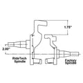 Front Drop Spindles (2-Inch Drop)