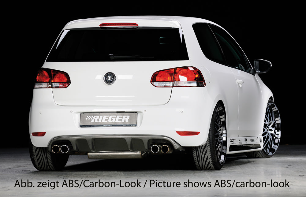 Rear Skirt Insert Glossy Black ABS Plastic