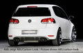 Rear Skirt Insert Glossy Black ABS Plastic