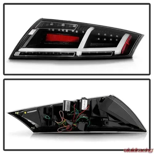 LED Taillight Assembly, Black Housing, Driver/Passenger Pair