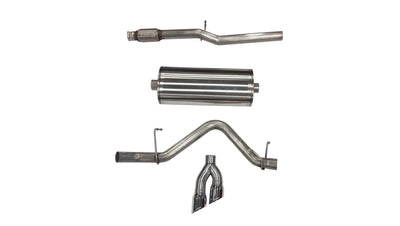 3.0-inch Cat-Back Exhaust System, Single Side Exit w/ Twin 4.0-inch Tips