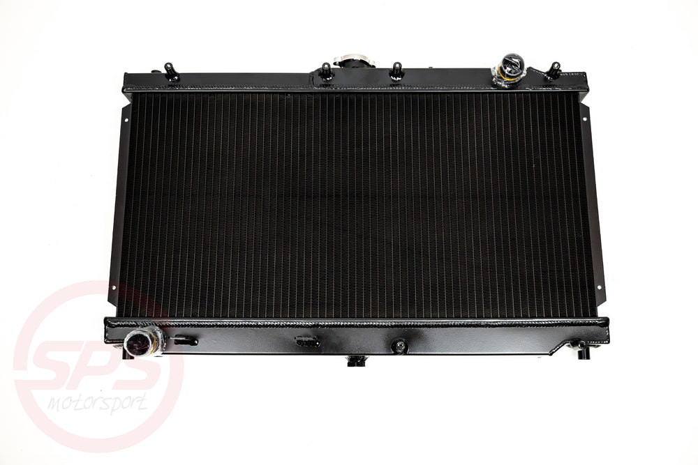 High-Flow Aluminum Radiator, 63.5x32cm Core, 5cm Thick