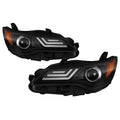 Projector Headlights with LED Light Bar