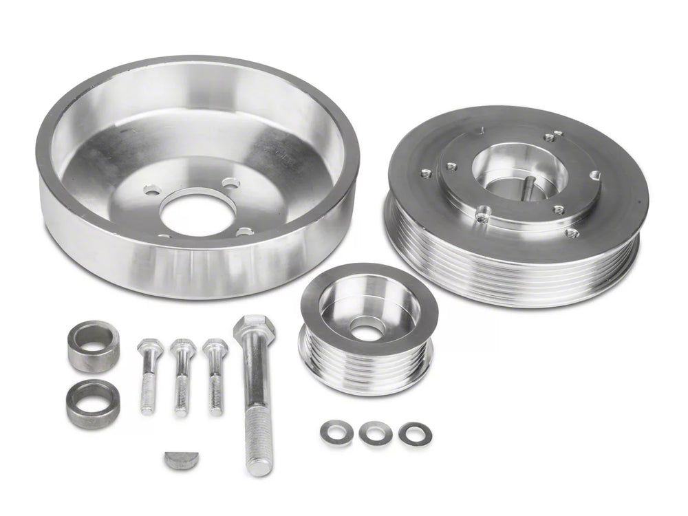 3-Piece Polished Aluminum Underdrive Pulley Kit