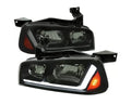 Matte Black Smoked LED Sequential Headlights