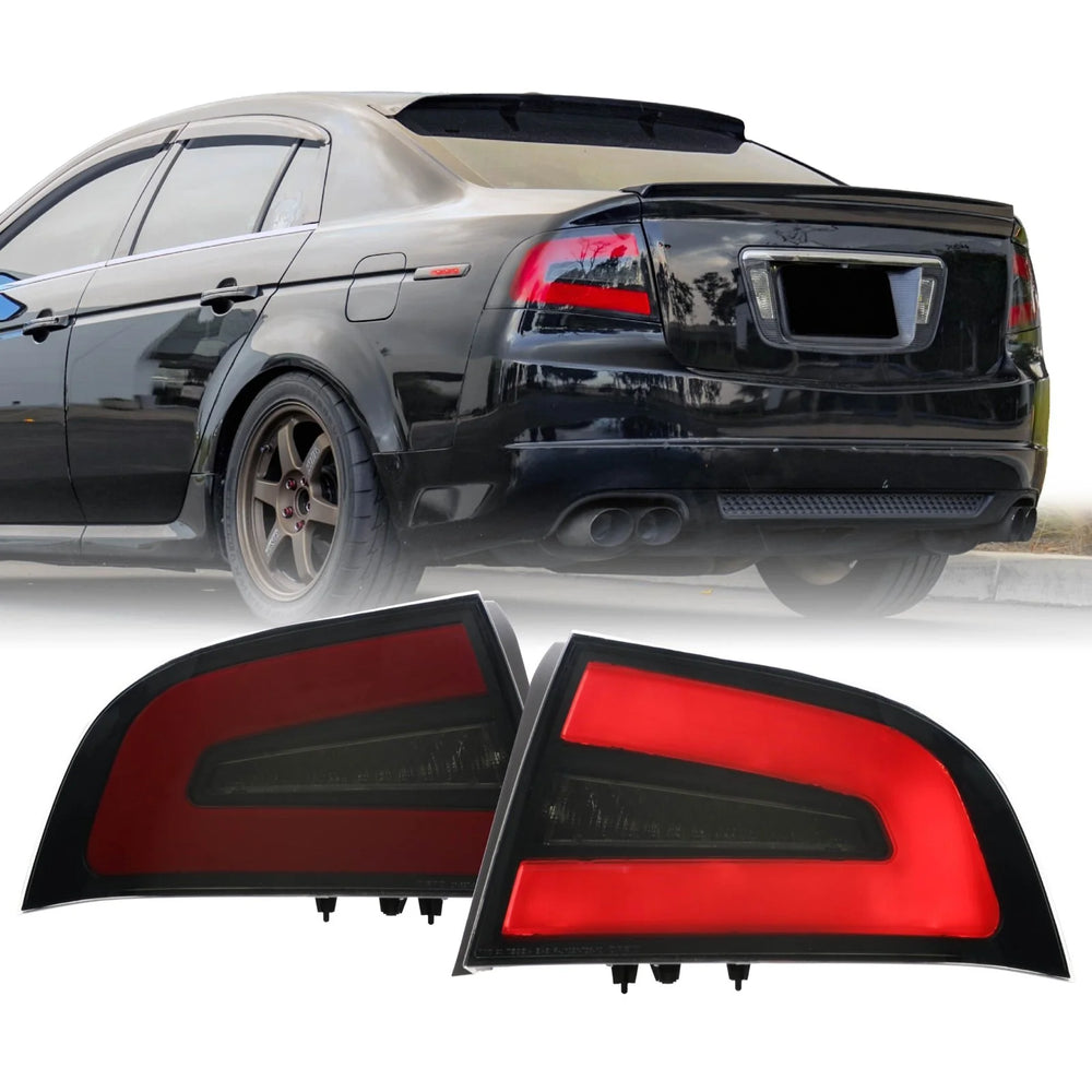 NSX Style LED Tail Lights, Black Smoke