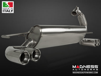 Rear Silencer, Dual 70mm Round Tailpipes