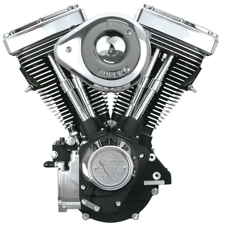 S&S Cycle 84-99 BT V80 Complete Assembled Engine w/ 508 Cams - Wrinkle Black