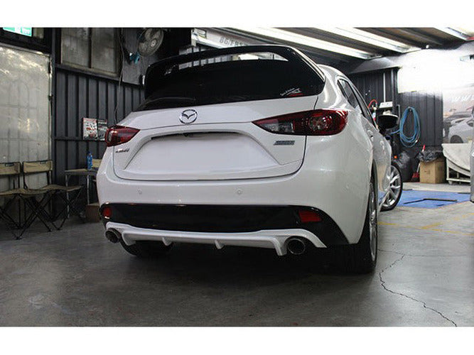 V Style Dual Exit Rear Lip Diffuser