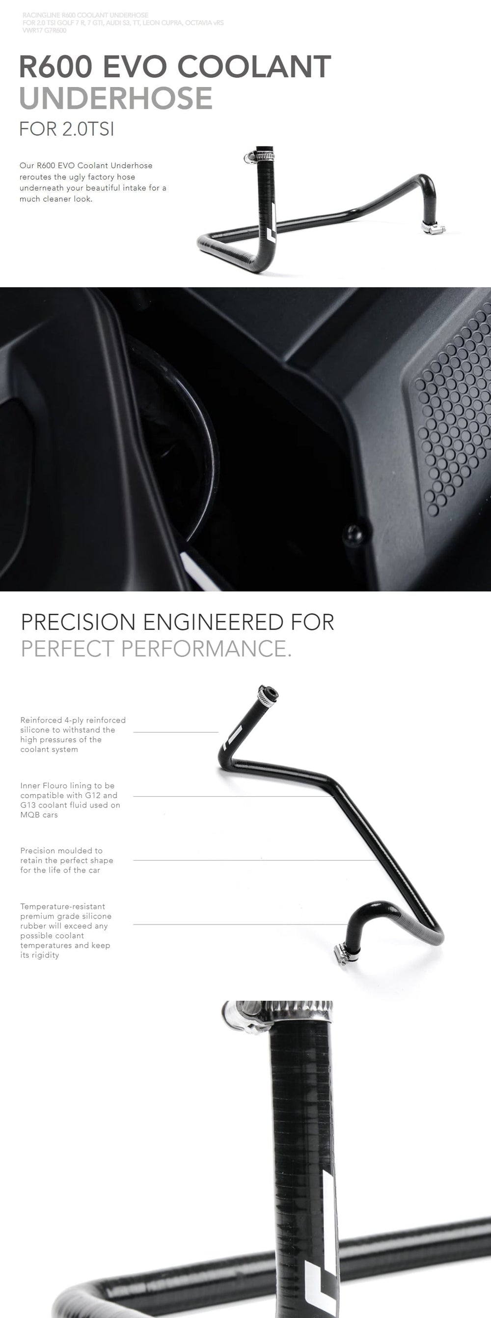 R600 Coolant Underhose