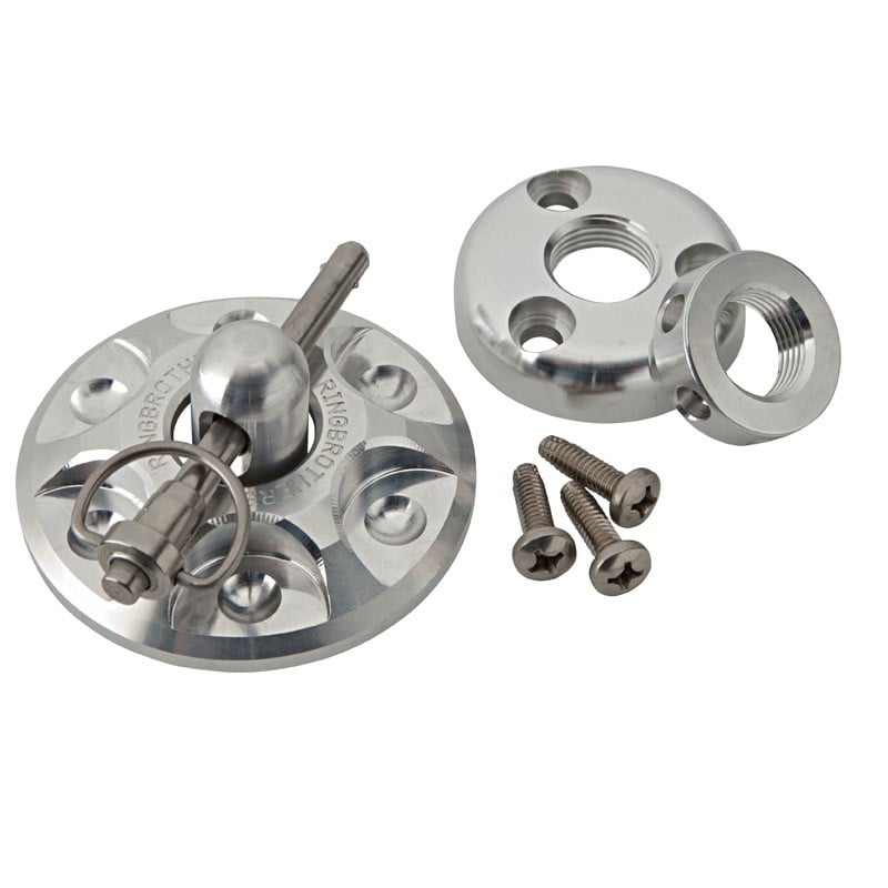 Universal Round Hood Pin Kit Natual Finish