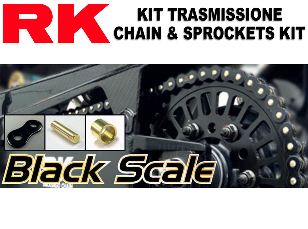 525ZXW Black Scale Chain & Sprocket Kit