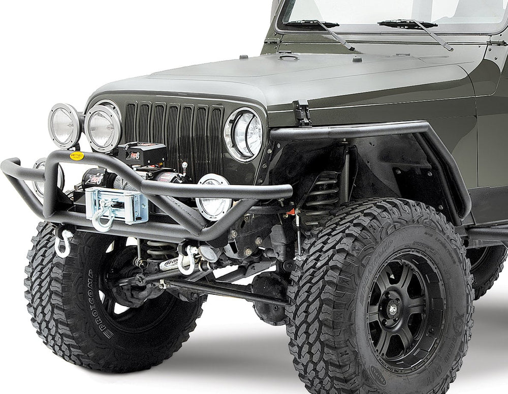 Tubular Steel Front Bumper with D-Ring Mounts