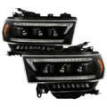 Black DRL Bar Projector LED Headlights