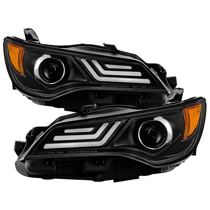 Projector Headlights with LED Light Bar