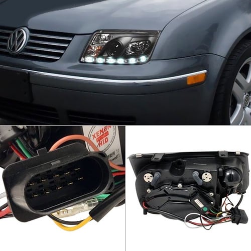 Projector Headlights with LED Halo