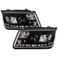 Projector Headlights with LED Halo