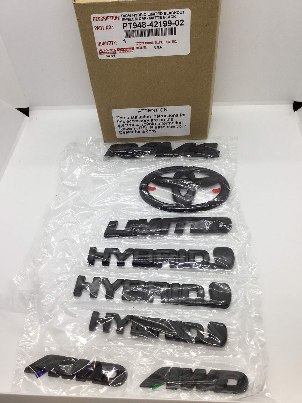 Limited Hybrid Dark Finish ABS Overlay Kit