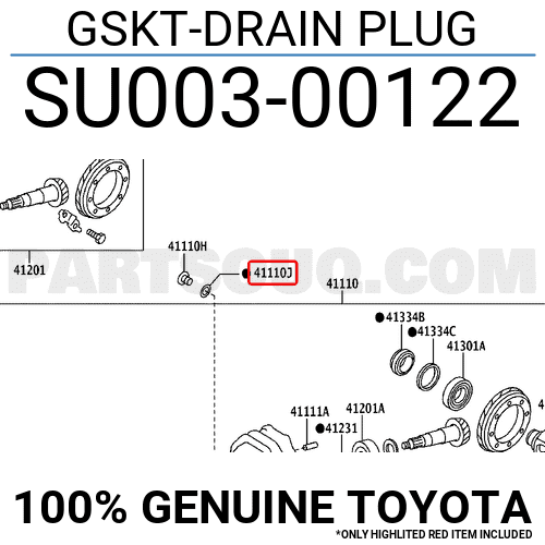Differential Drain Plug Gasket