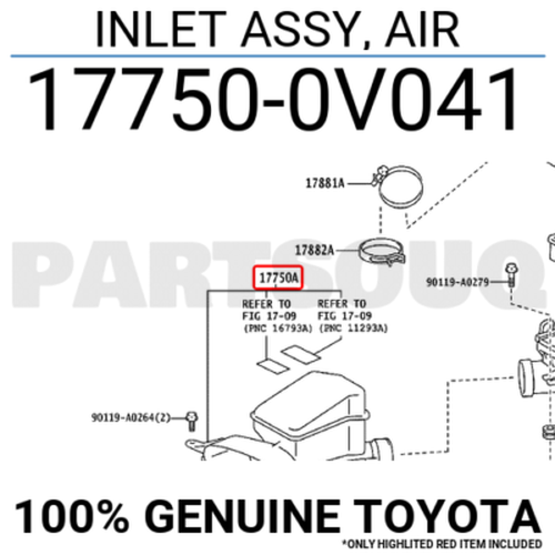 Air Cleaner Inlet Assembly