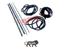Door Belt Seal Rear Left Lower Or Rear Right Lower Rubber Rear Door On 84-96 Cherokee XJ 4 Door OMIX