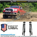 ICON 2007+ Toyota Tundra 2.5 Custom Shocks VS RR CDCV Coilover Kit w/Rough Country 6in