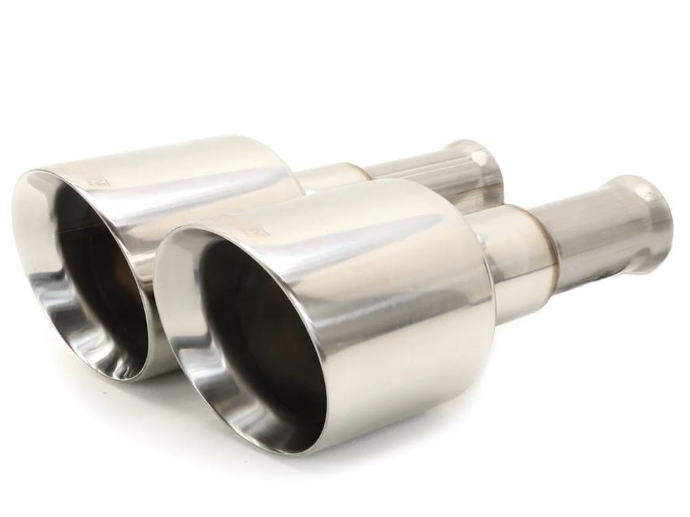 Carven 2019 RAM 1500 5.7L (Dual Tailpipe) 5in. Exhaust Tip Replacement Set 304SS (Clamp) - Polished
