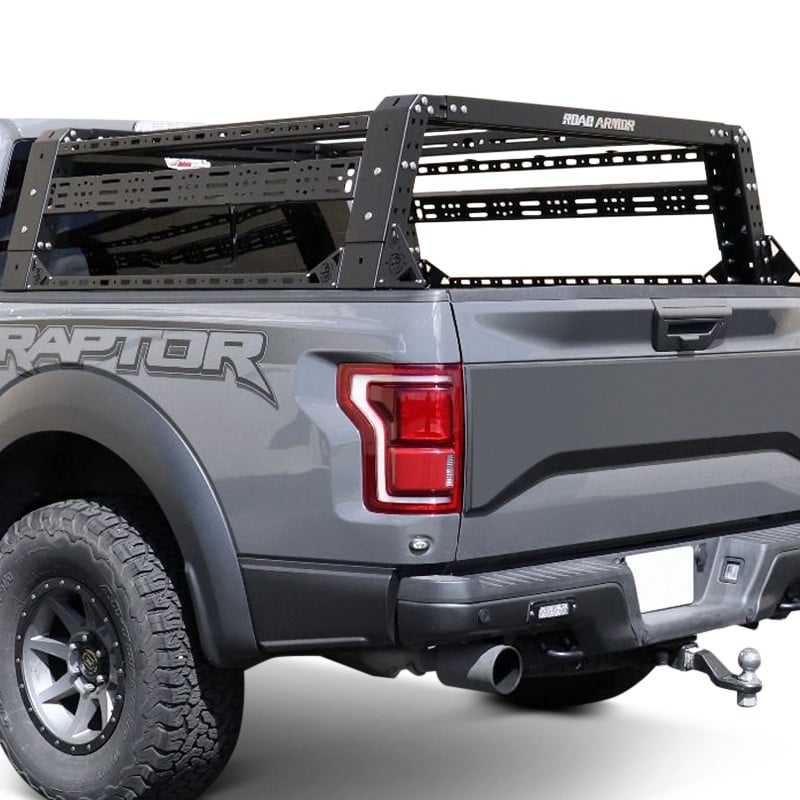 Road Armor 07-20 Toyota Tundra 5-1/2 -6ft Beds TRECK Adj Bed Rack w/Brackets - Tex Blk
