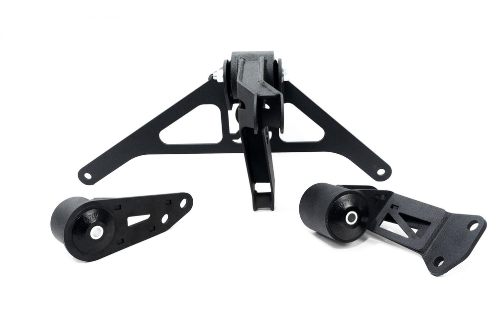 Innovative 90-05 NSX K-Series/K20 Manual Transmission Black Steel Mount Kit 75A Bushings