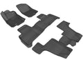 3D MAXpider 20132018 Mercedes-Benz GLS-Class/GL-Class Kagu 1st & 2nd & 3rd Row Floormats - Black