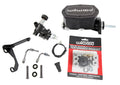 Wilwood Compact Tandem M/C - 7/8in Bore w/Bracket and Valve fits Mustang (Pushrod) - Black