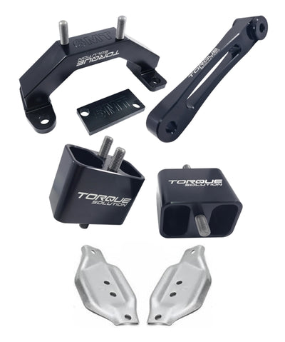 Innovative 90-93 Integra B-Series Black Steel Mounts 95A Bushings (Auto to Manual Hydro)