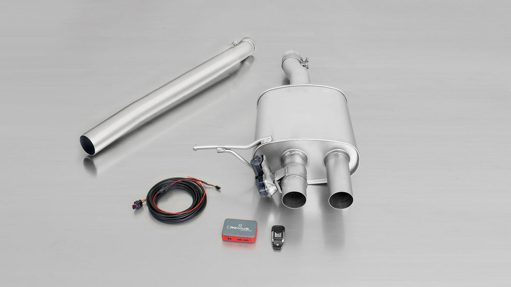 Remus 2014 Mini Cooper S F56 2.0T Axle Back Exhaust w/Adapter/Front Section/Chrome Tail Pipe Set