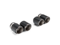 Akrapovic 2021+ BMW G87 M2, G80 M3 & G82 M4 Classic Carbon Design Tail Pipe Set