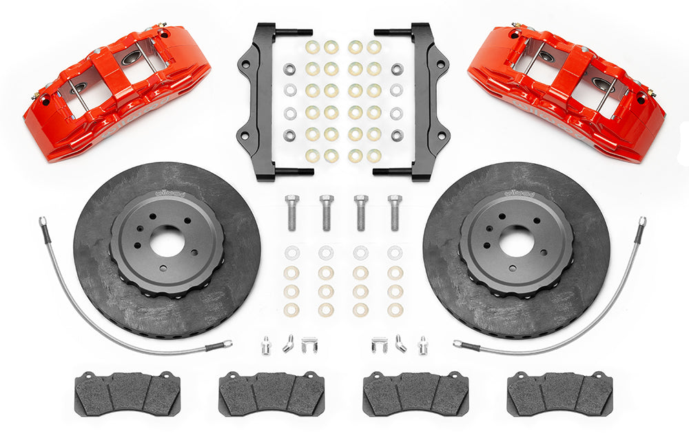 Wilwood SX6R WCCB Carbon-Ceramic 2014-2019 C7 Corvette All Front Big Brake Kit - Red