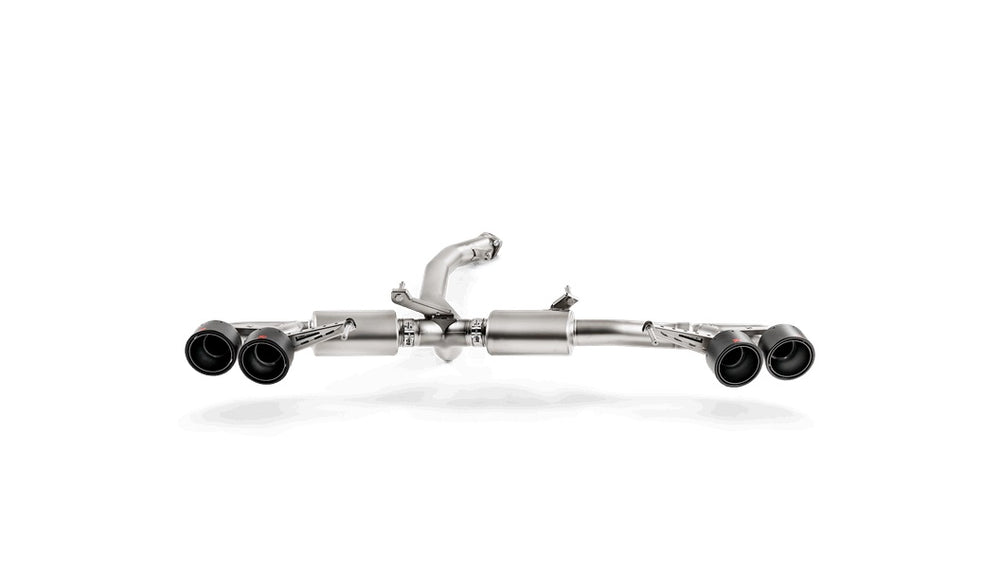 Akrapovic 08-17 Nissan GT-R Slip-On Line (Titanium) w/ Carbon Tips