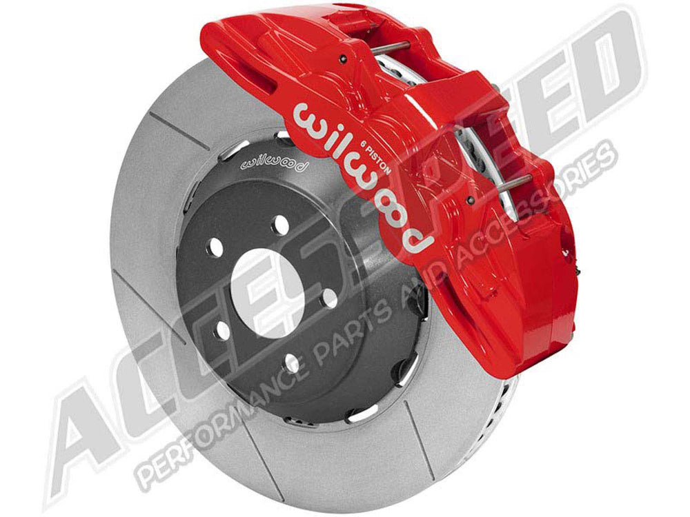 Wilwood SX6R Front Brake Kit 15in GT Slotted Red 05-13 Chevy Corvette