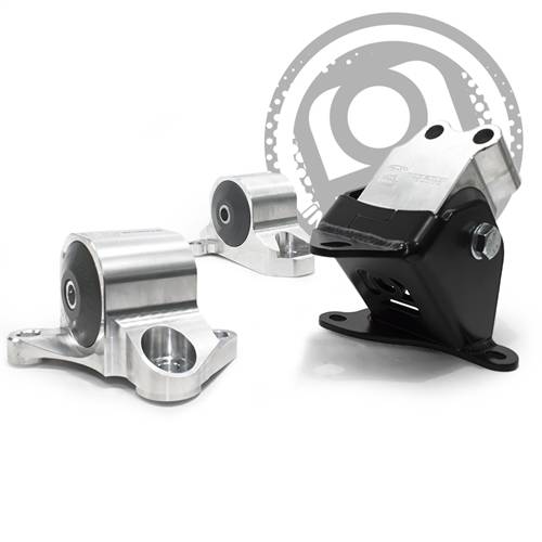 Innovative 92-95 Civic H-Series Black Aluminum Mounts 95A Bushings