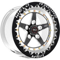 Weld Weldstar 15x10 / 5x4.75 BP / 7.5in. BS Black Wheel - Black Single Beadlock MT