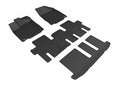 3D MAXpider 2013-2019 Nissan Pathfinder Kagu 1st & 2nd & 3rd Row Floormats - Black