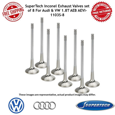 Supertech Audi/VW 1.8T 5V Inconel Exhaust Valve - Set of 8