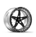 Weld S71 15x11.33 / 5x115 Conical Lug / 6.5in BS Black Wheel 3.18in ID (Medium) - Single Beadlock